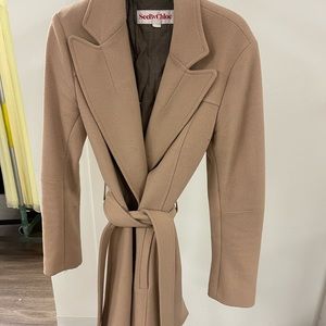 SEE BY CHLOE Wool Blend Coat